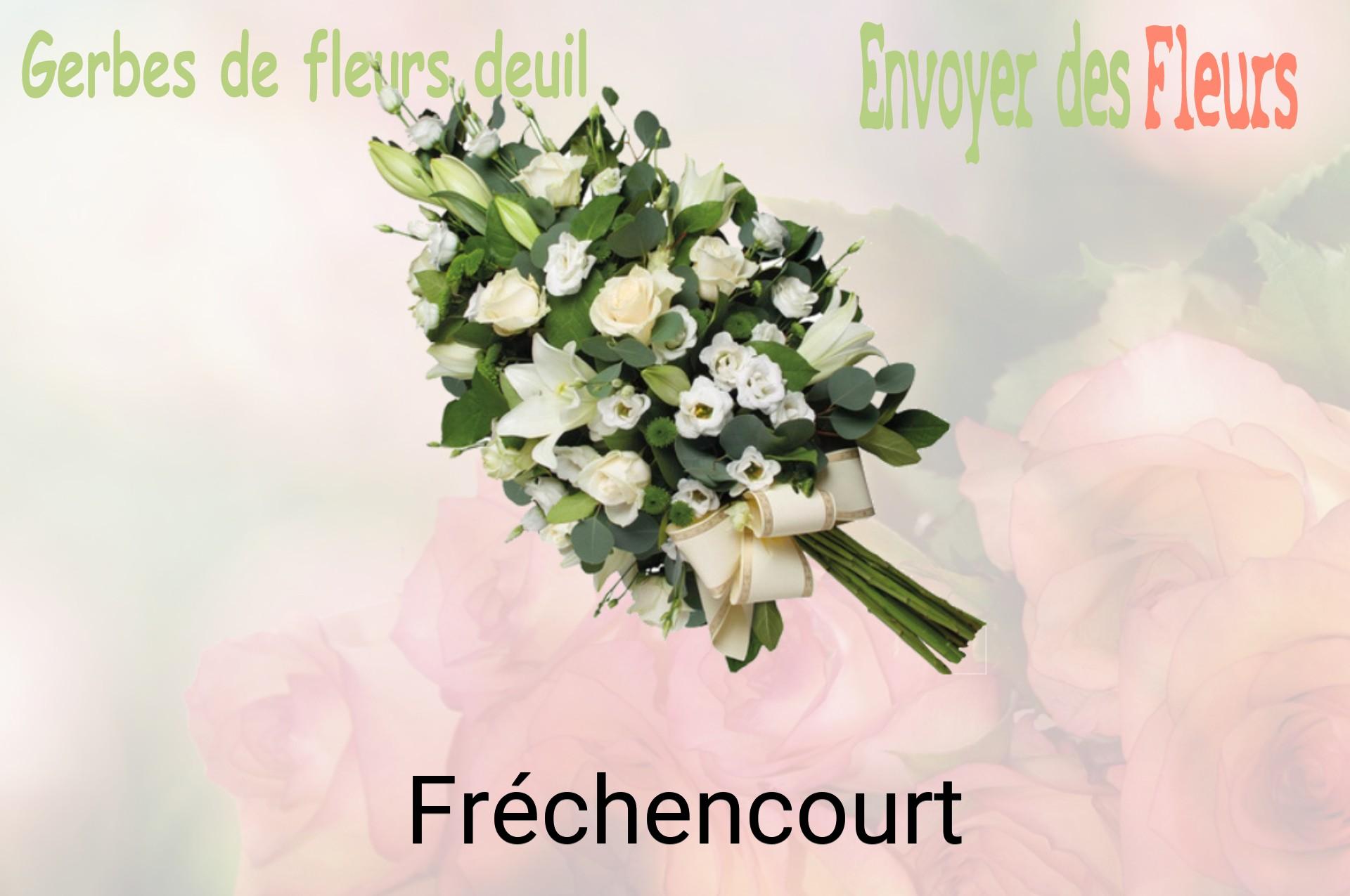 Gerbe de fleurs de deuil livrée à Fréchencourt